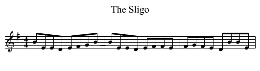 The Sligo - staff notation