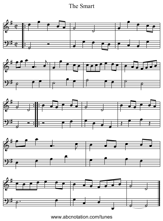 The Smart - staff notation