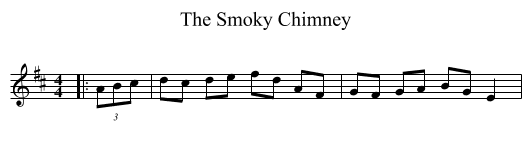 The Smoky Chimney - staff notation