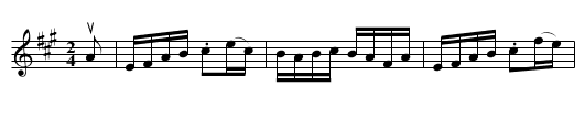 The Smuggler's -- Reel - staff notation