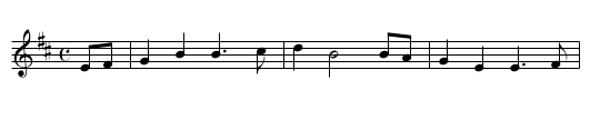 The Snow it Melts the Soonest - staff notation