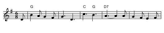 the Snow Lay on the Ground - staff notation