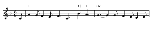 the Snow Lay on the Ground - staff notation