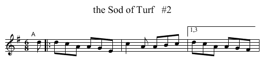 the Sod of Turf   #2 - staff notation