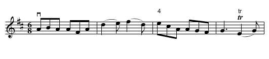 The Soldier's Cloak -- Jig - staff notation
