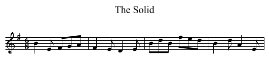 The Solid - staff notation