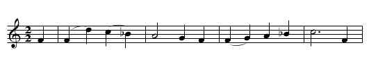 The Somerset Wassail Verse 2 - staff notation