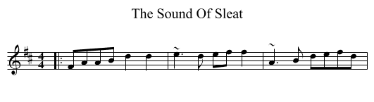 The Sound Of Sleat - staff notation
