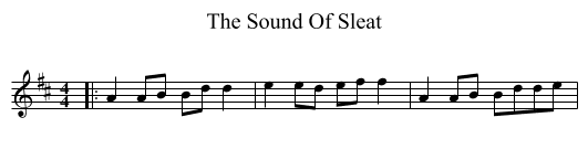 The Sound Of Sleat - staff notation