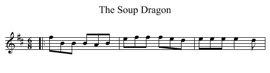 The Soup Dragon - staff notation