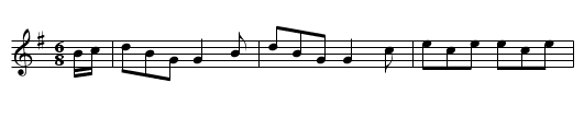 The South Bridge of Edinburgh - staff notation