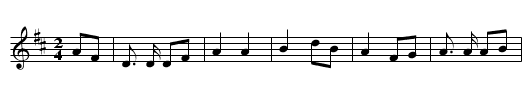 The South Down Militia - staff notation