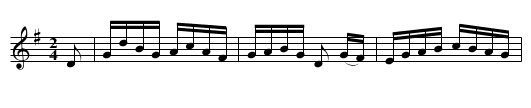 The Southern Shore - staff notation