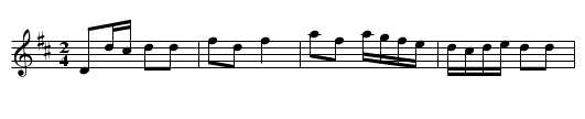 The Spa. - staff notation