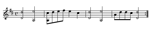 The Spanishe Ladie - staff notation