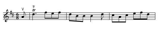 The Sporting Boy's -- Jig - staff notation