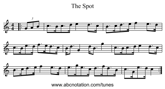 The Spot - staff notation