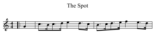 The Spot - staff notation