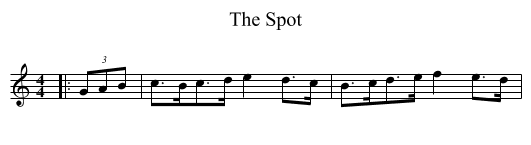 The Spot - staff notation