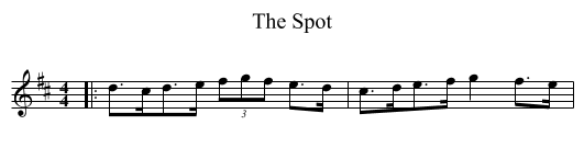 The Spot - staff notation