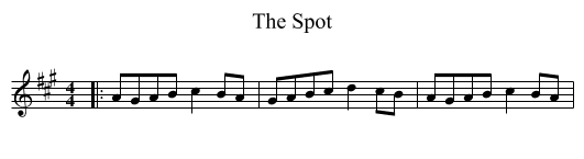 The Spot - staff notation