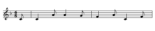 The Spotted Cow - staff notation