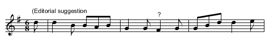 The Spotted Cow - staff notation