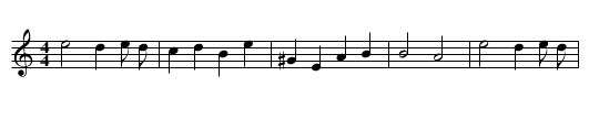 The Spring - staff notation