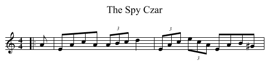 The Spy Czar - staff notation