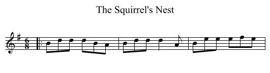 The Squirrel's Nest - staff notation