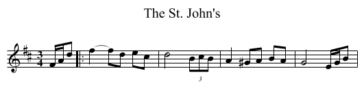 The St. John's - staff notation