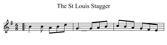 The St Louis Stagger - staff notation