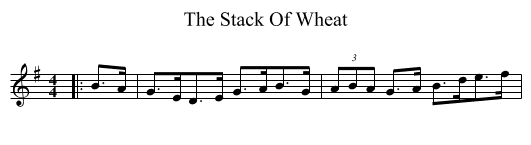 The Stack Of Wheat - staff notation