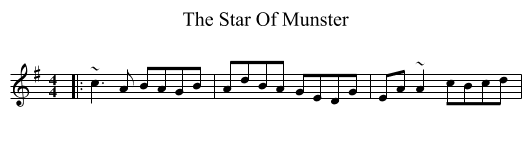 The Star Of Munster - staff notation
