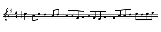 The Star of Munster - staff notation