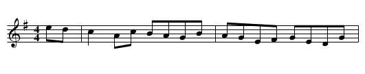The Star of Munster - staff notation