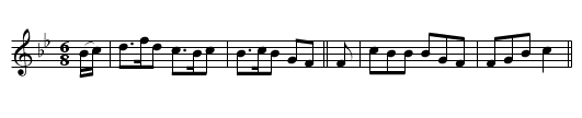 The Star of the Bar - staff notation