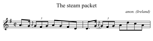 The steam packet - staff notation