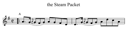 the Steam Packet - staff notation