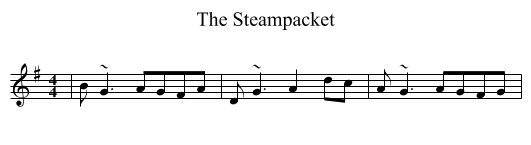 The Steampacket - staff notation