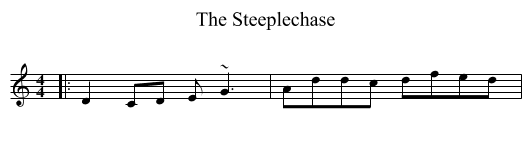 The Steeplechase - staff notation