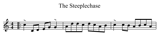 The Steeplechase - staff notation