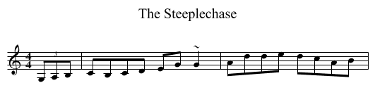 The Steeplechase - staff notation