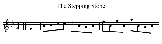 The Stepping Stone - staff notation