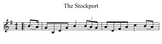 The Stockport - staff notation