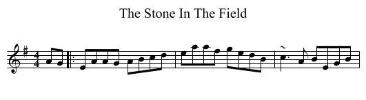 The Stone In The Field - staff notation