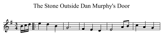 The Stone Outside Dan Murphy's Door - staff notation