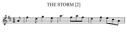 THE STORM [2] - staff notation