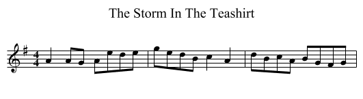 The Storm In The Teashirt - staff notation