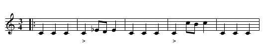 the STORM WALTZ - staff notation